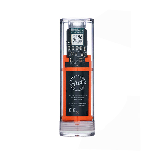 Tilt Hydrometer & Thermometer | Orange