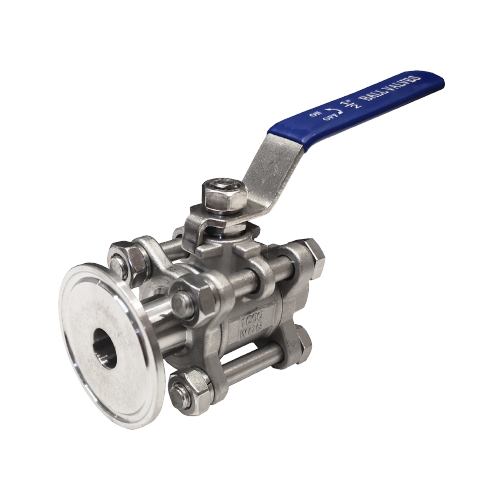 Kulventil 1/2" NPT 1.5" TC Tredelad