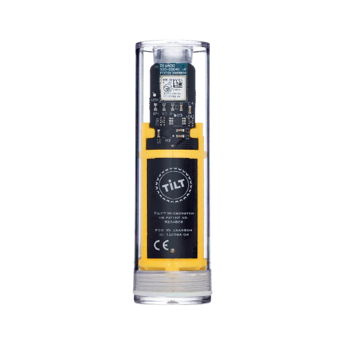 Tilt Hydrometer & Thermometer | Yellow