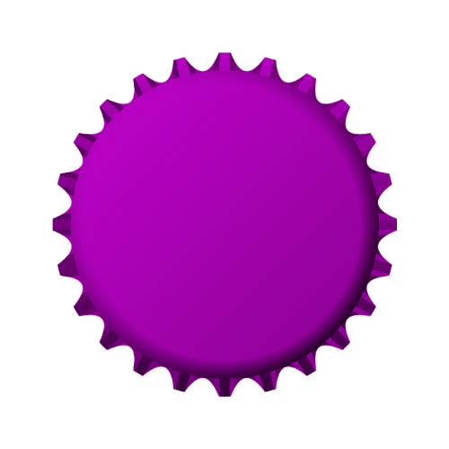 Purple | Bottle Caps | 26 mm | 200 pcs