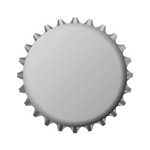 Matt Silver Kapsyler 26 mm 200 st