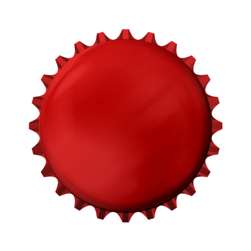 Red Metallic | Bottle Caps | 26 mm | 200 pcs