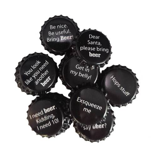 260+ Slogans | Bottle Caps | 26 mm | 200 pcs