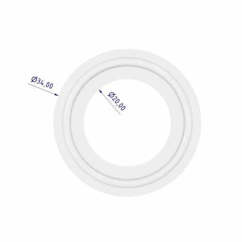 Silicone Gasket | 34 mm TC | DN20 | Brewtools