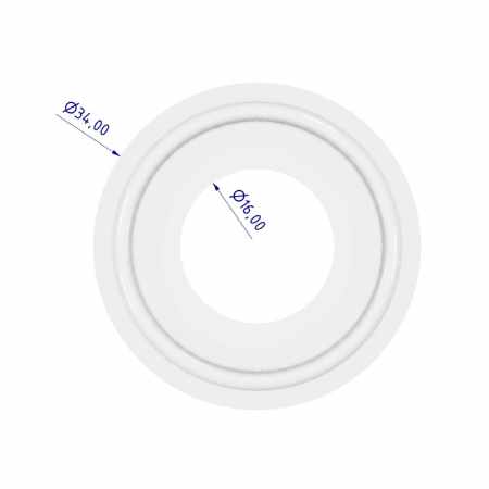 Silikonpackning 34 mm TC DN15 Brewtools