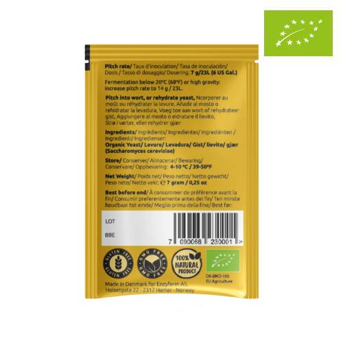 K.1 Voss Organic Kveik Yeastery 7 g