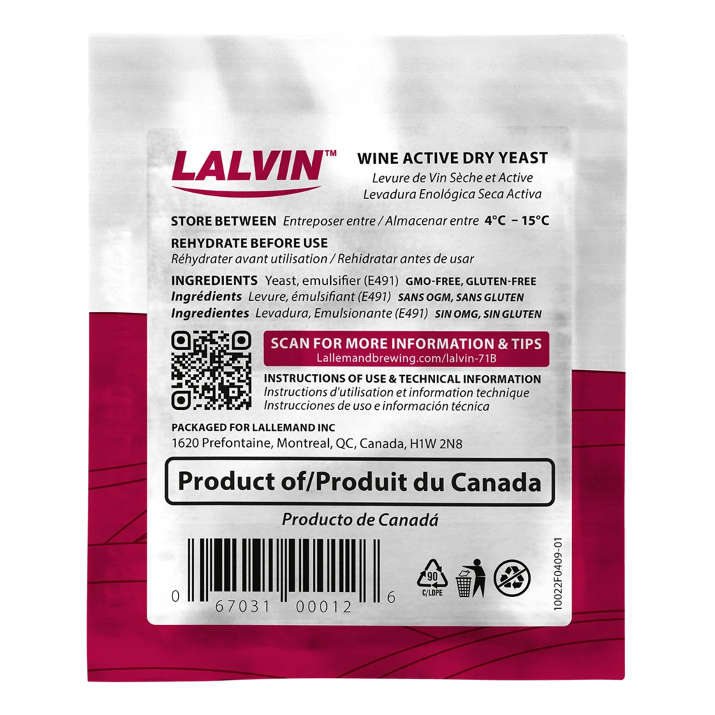 Lalvin EC-1118 Lallemand