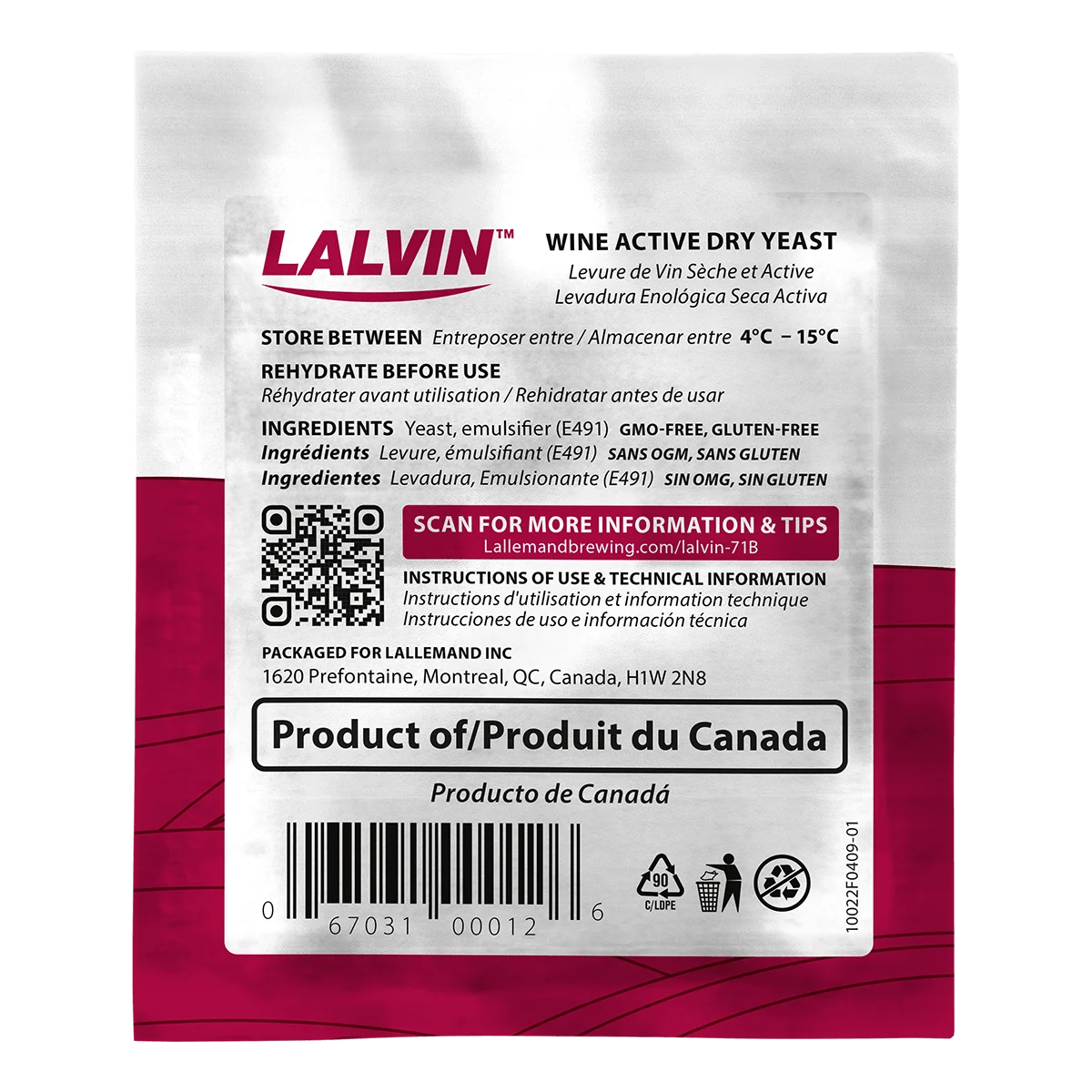 Lalvin EC-1118 Lallemand