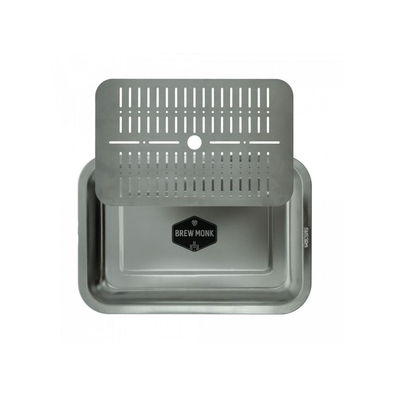 Stainless steel tray with draining rack Brew Monk