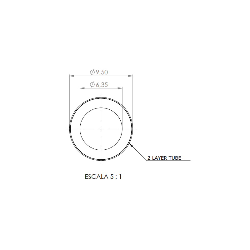 TubingFlex 3/8" - 6.35 MM